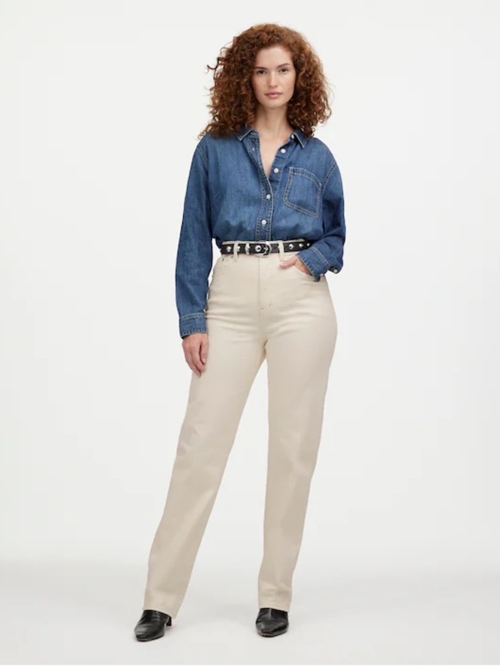 Madewell The Curvy '90s Straight Jean in Vintage Canvas Size: 25